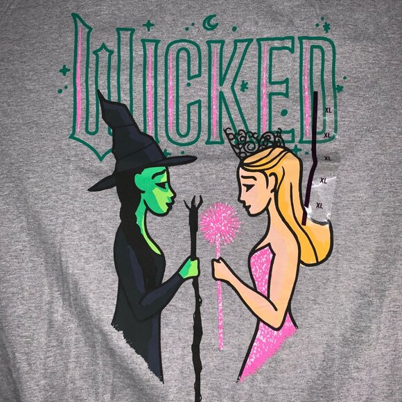 Wicked Womens Musical Theater Graphic Shirt Witch Princess Design Size XL - Picture 4 of 8